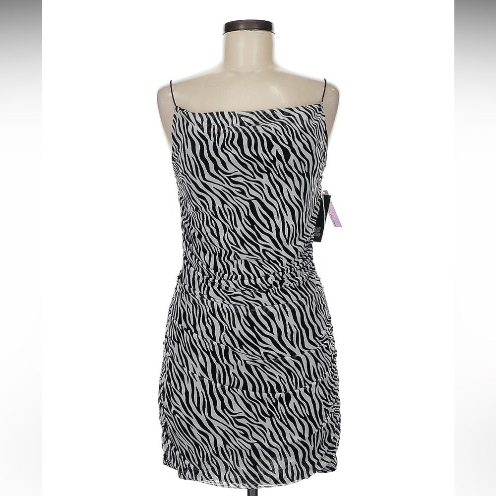 Wild Fable Black and White Slip Mini Dress